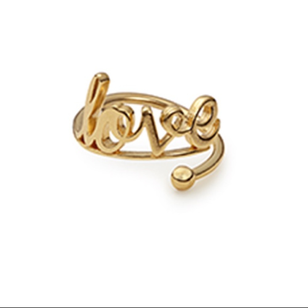 24K over sterling LOVE wrap ring - Alex and Ani!